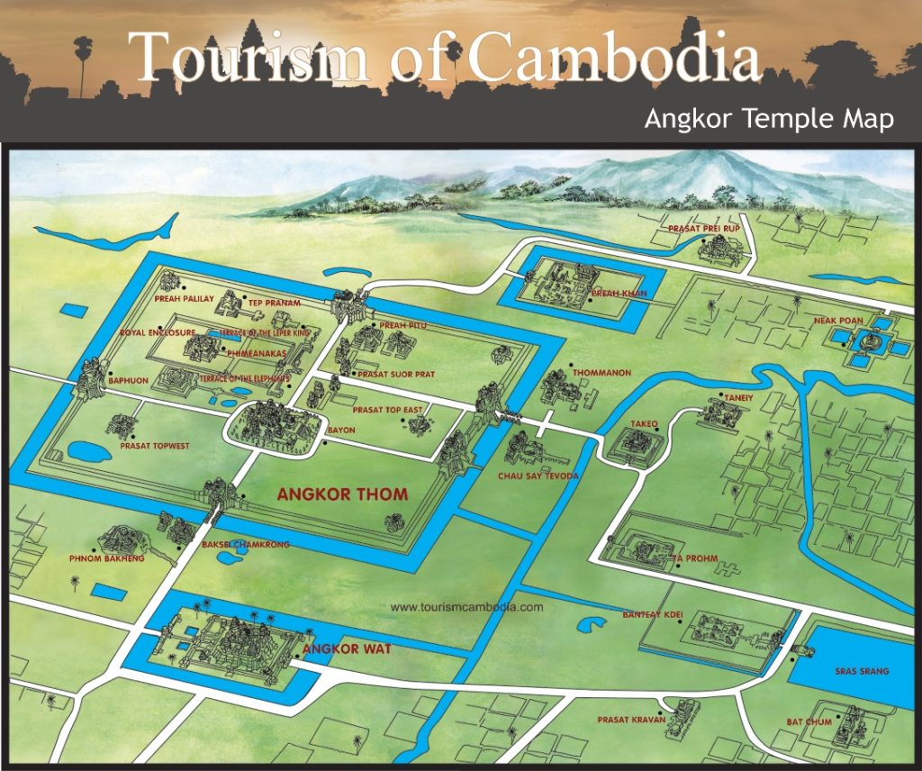 mapa Angkor