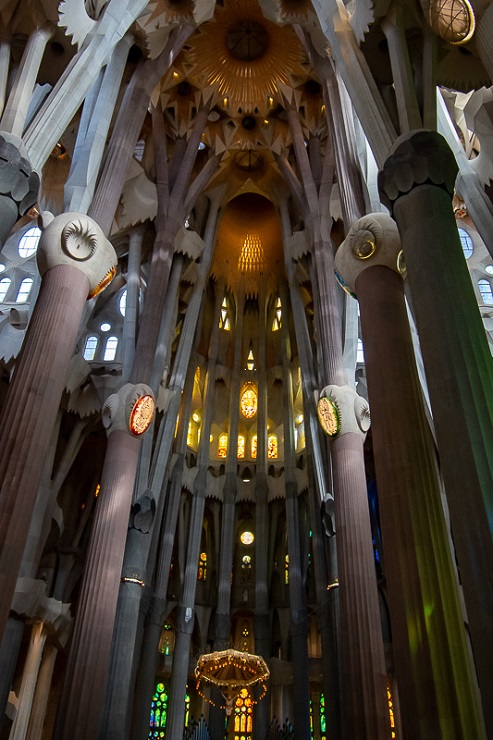 Sagrada Familia kolumny